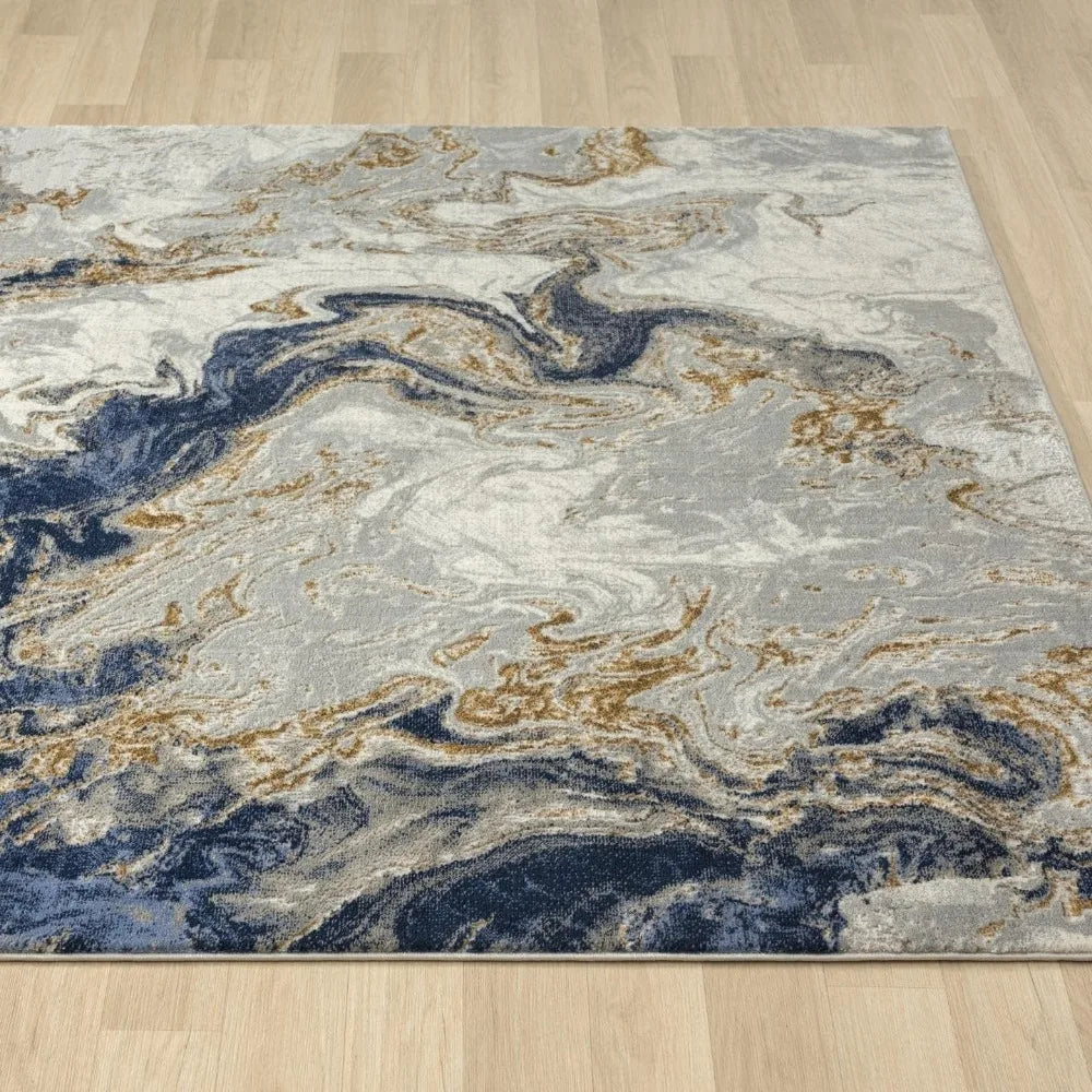 Marble Swirl Abstract Rug