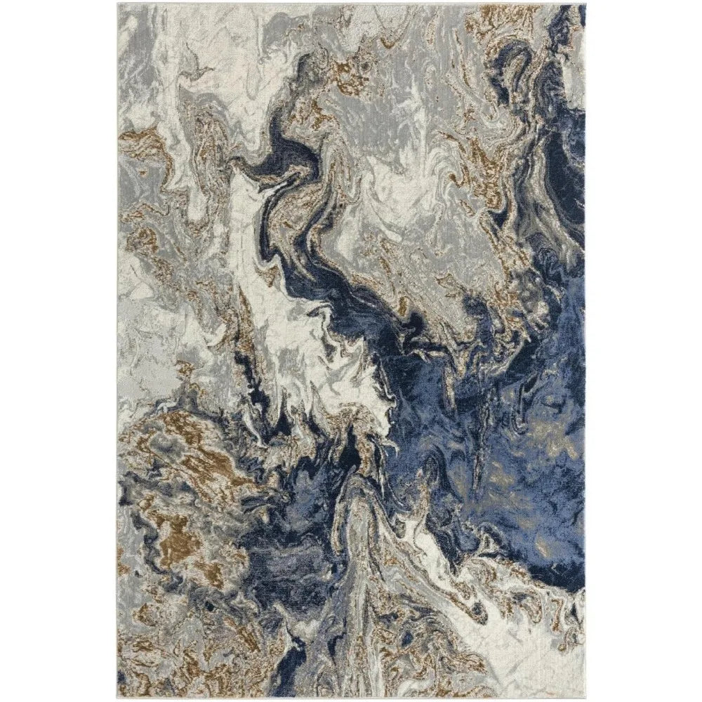 Marble Swirl Abstract Rug