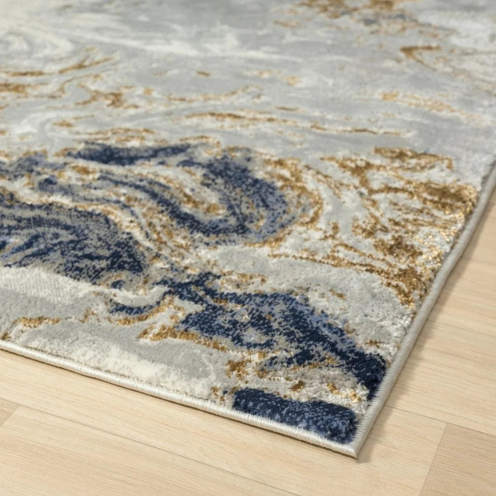 Marble Swirl Abstract Rug